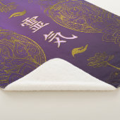 Golden Reiki - Verwarmingssymbolen met lotus Sherpa Deken (3/4)