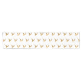 Golden Reindeer Magische Kerstmis Korte Tafelloper (Horizontaal)