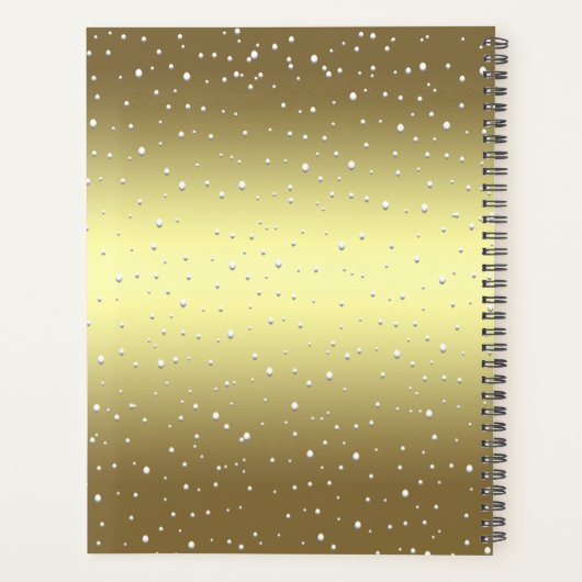 Golden Reindeer Snowy Holiday Planner (Achterkant)