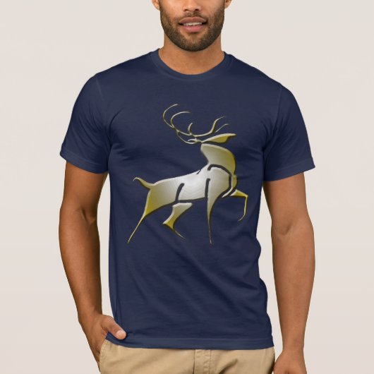 Golden Reindeer T-shirt (Voorkant)