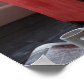 Golden rekhond met gembertabby kat poster (Hoek)