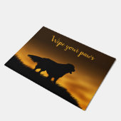 Golden rekruter veegt je poten af deurmat (Schuin)