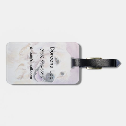 Golden rekwieg bagagelabel (Achterkant horizontaal)