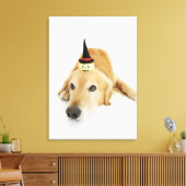 Golden rekwieg en ornament canvas afdruk (Insitu (Woonkamer))