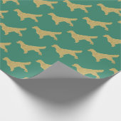 Golden rekwieg | Goudglitter Cadeaupapier (Hoek)