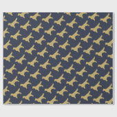 Golden rekwieg | Goudglitter Cadeaupapier (Vlak)