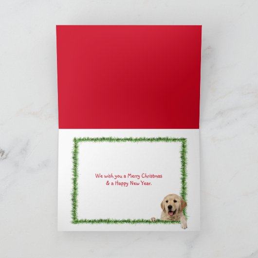 Golden rekwieg in oude auto met vakantieboom kaart (Binnen)