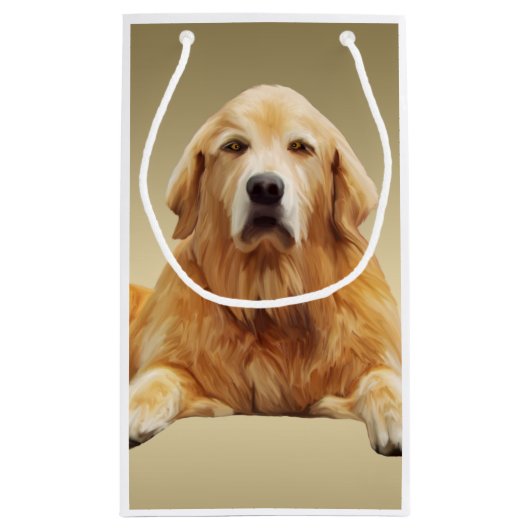 Golden rekwieg-kleurenschilderkunst klein cadeauzakje (Achterkant)