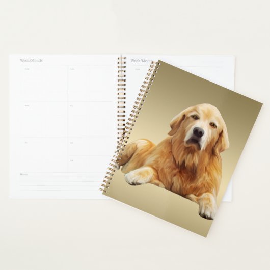 Golden rekwieg-kleurenschilderkunst planner (Display)