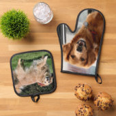 Golden rekwieg ovenwant & pannenlap set (Top down)