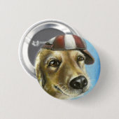 Golden rekwieg ronde button 5,7 cm (Voorkant /achterkant)