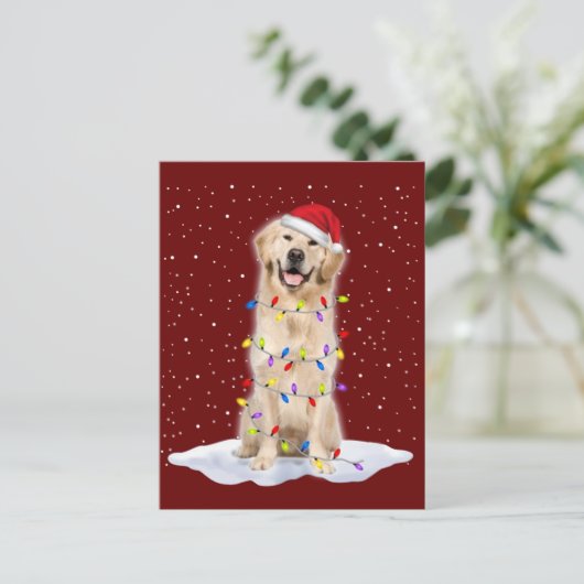 Golden rekwiekkerstboom met lucifers briefkaart (Staand voorkant)