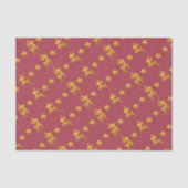 Golden rendier op rood papier (Voorkant)