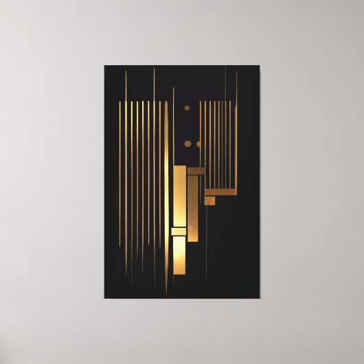 Golden Resonance Canvas Afdruk (Voorkant)