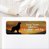 Golden Retirever Cool Return Address Labels (Insitu)