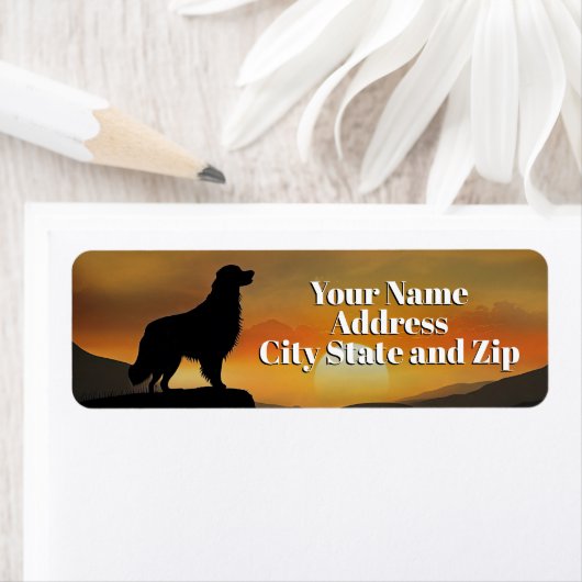Golden Retirever Cool Return Address Labels (Insitu)