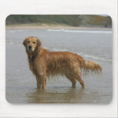 Golden Retreiver in het Zee Muismat (Voorkant)