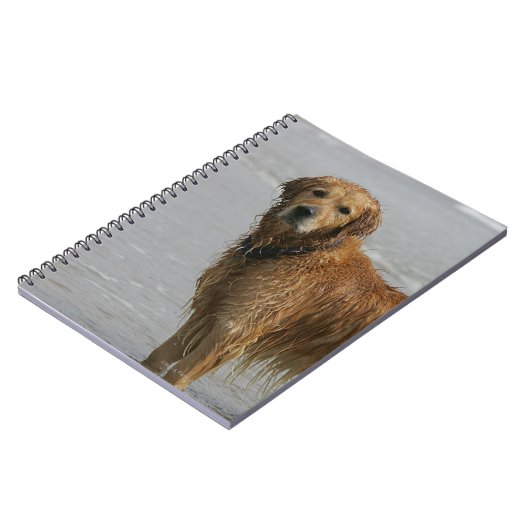 Golden Retreiver in het Zee Notitieboek (Linkerzijde)