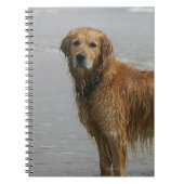 Golden Retreiver in het Zee Notitieboek (Voorkant)