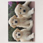 Golden Retreiver Puppies Jigzaag Puzzle Legpuzzel (Verticaal)