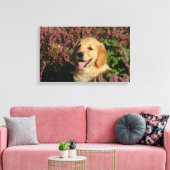 Golden Retreiver Puppy Canvas Afdruk (Insitu (Woonkamer))
