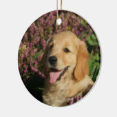 Golden Retreiver Puppy Keramisch Ornament (Links)