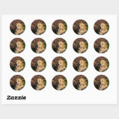 Golden Retreiver Puppy Ronde Sticker (Vel)