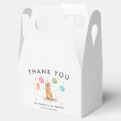 Golden Retriev Pawty Puppy Dog Verjaardag Dank u Bedankdoosjes (Geopend)
