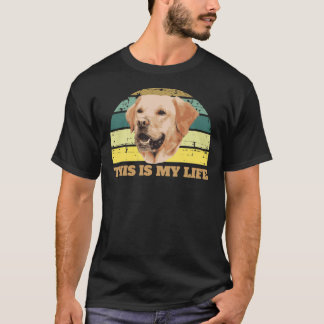 Golden Retrieve Retro Labrador Retriever Mum Golde T-shirt