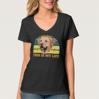 Golden Retrieve Retro Labrador Retriever Mum Golde T-shirt