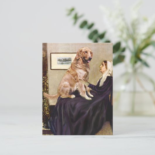 Golden Retriever 1 - De moeder van Whistler Briefkaart (Staand voorkant)