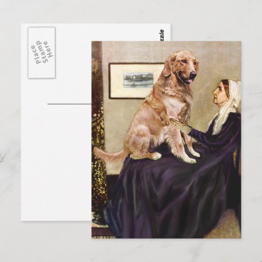 Golden Retriever 1 - De moeder van Whistler Briefkaart (Voorkant / Achterkant)
