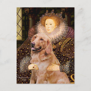 Golden Retriever #1 - koningin Elizabeth I Briefkaart