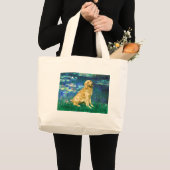 Golden Retriever 1 - Lelies 5 Grote Tote Bag (Voorkant (product))