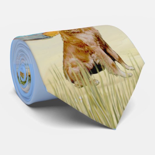 Golden Retriever 1 - Rowboat (JF) Stropdas (Opgerold)