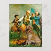 Golden Retriever 1 - Spirit of ' 76 Briefkaart (Voorkant)