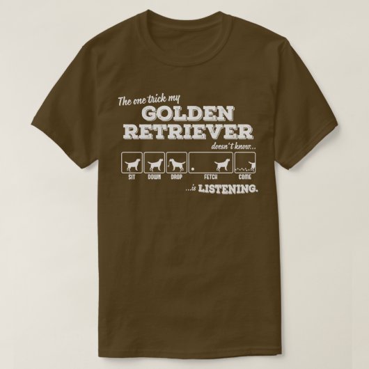 Golden Retriever 1 T-shirt (Design voorkant)