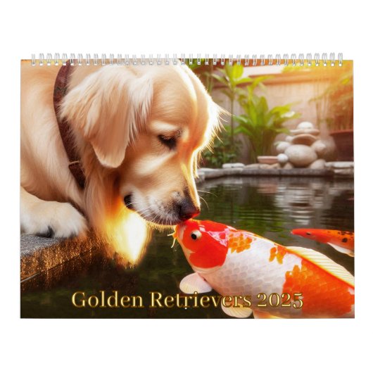 Golden Retriever 2025 Kalender (Hoes)