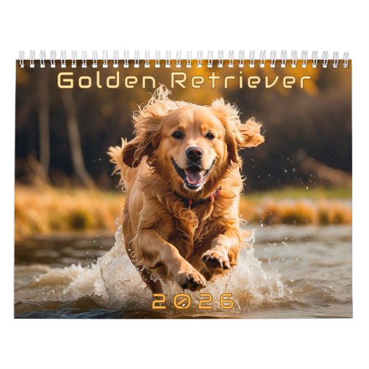 Golden Retriever 2026 Kalender (Hoes)