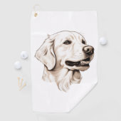 Golden Retriever 2 Golfhanddoek (Insitu)