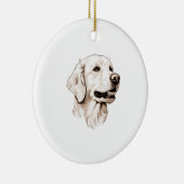 Golden Retriever 2 Keramisch Ornament (Rechts)