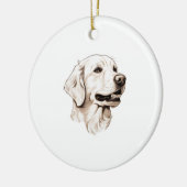 Golden Retriever 2 Keramisch Ornament (Links)