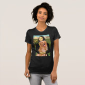 Golden Retriever 2 - Mona Lisa T-shirt (Voorkant volledig)