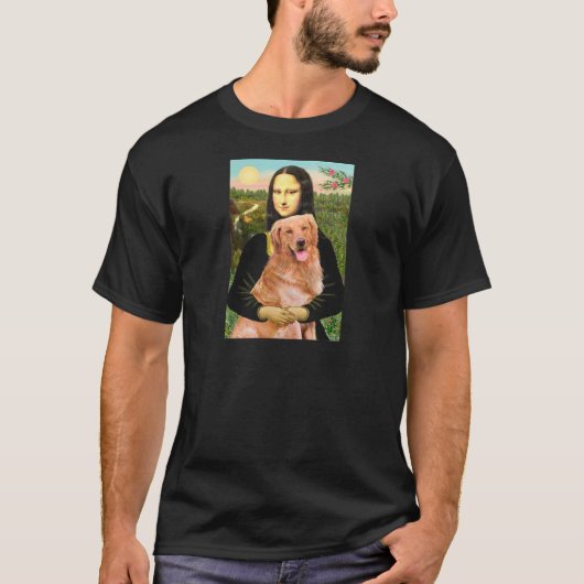 Golden Retriever 2 - Mona Lisa T-shirt (Voorkant)