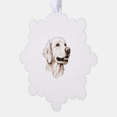 Golden Retriever 2 Ornament Kaart (Links)