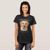 Golden Retriever 2 Owner Human Trainer T-shirt (Voorkant volledig)
