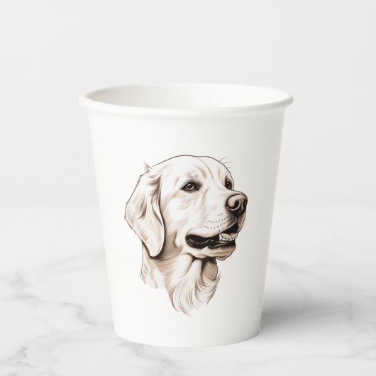 Golden Retriever 2 Papieren Bekers (Voorkant)