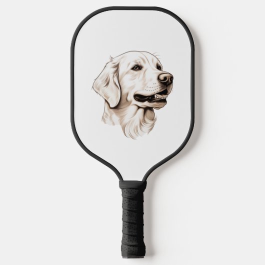 Golden Retriever 2 Pickleball Paddle (Voorkant)