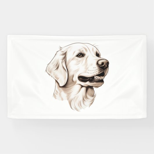 Golden Retriever 2 Spandoek (Horizontaal)