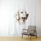 Golden Retriever 2 Wandkleed (In situ)
